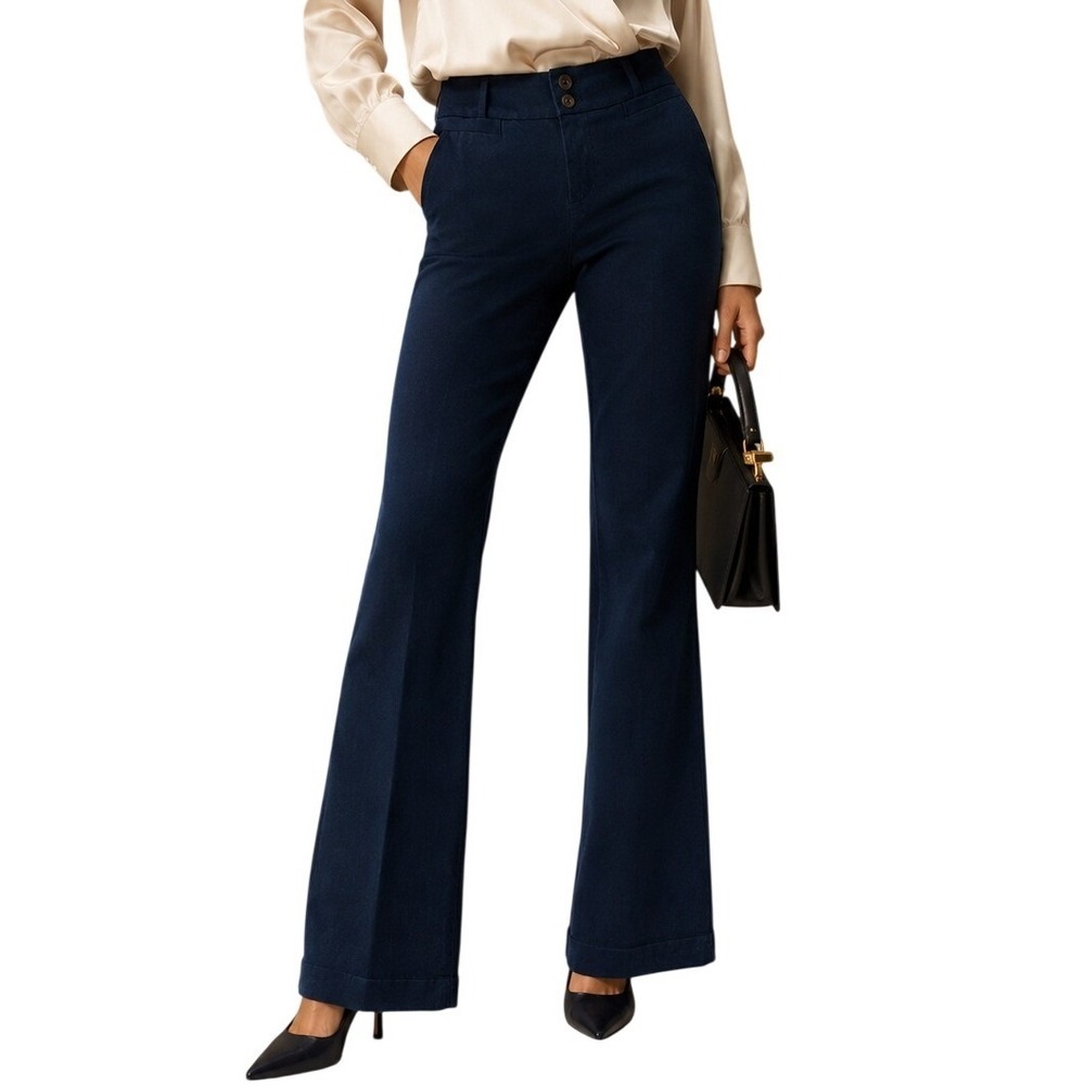 Banana Republic Jackson Fit Navy Blue Stretch Dress Pants Trousers Size 4‎